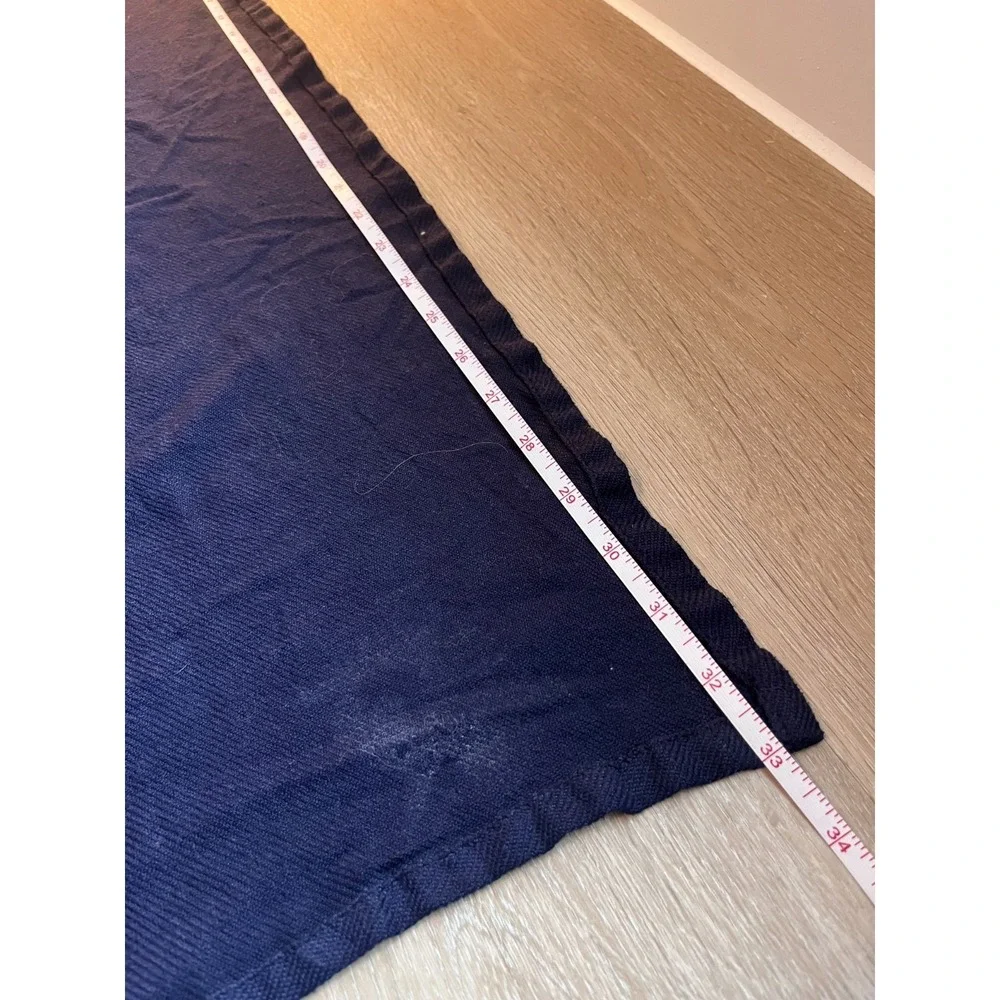 Vintage United Airlines Throw Blanket 54x33 Navy Blue Domestic First Class Cabin
